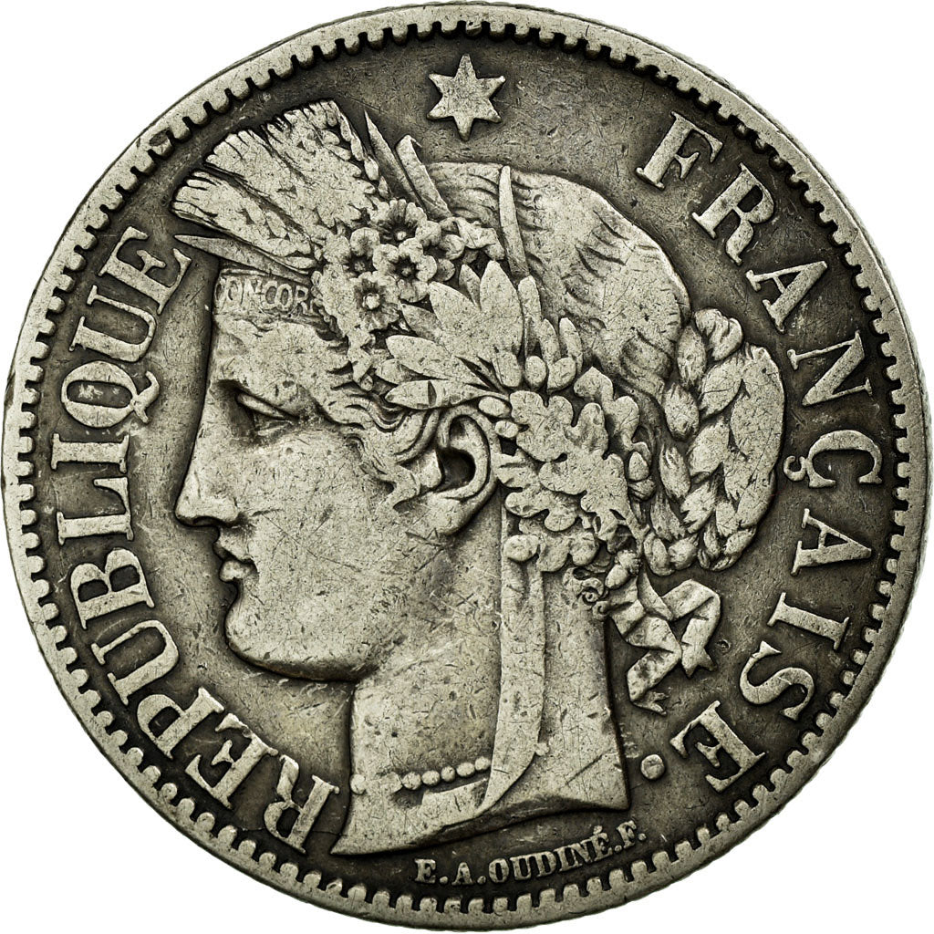 Münze, Frankreich, Cérès, 2 Francs, 1870, Paris, S+, Silber, KM:816.1