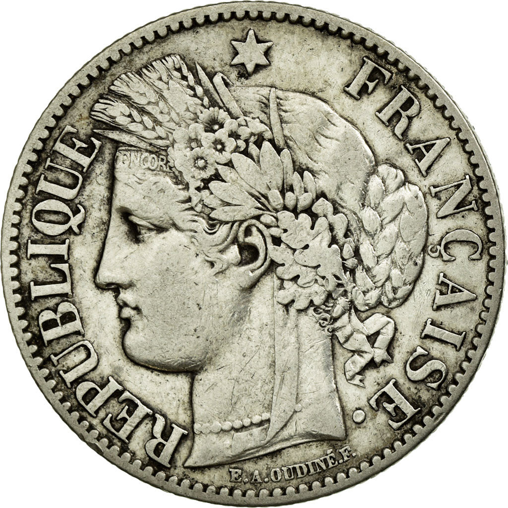 Monnaie, France, Cérès, 2 Francs, 1871, Paris, TTB, Argent, KM:817.1
