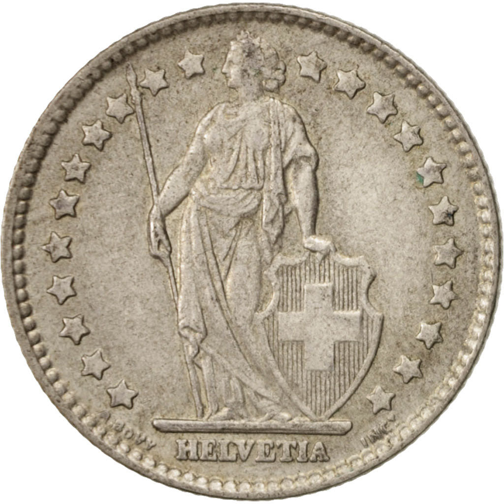 Coin, Switzerland, Franc, 1963, Bern, AU(50-53), Silver, KM:24