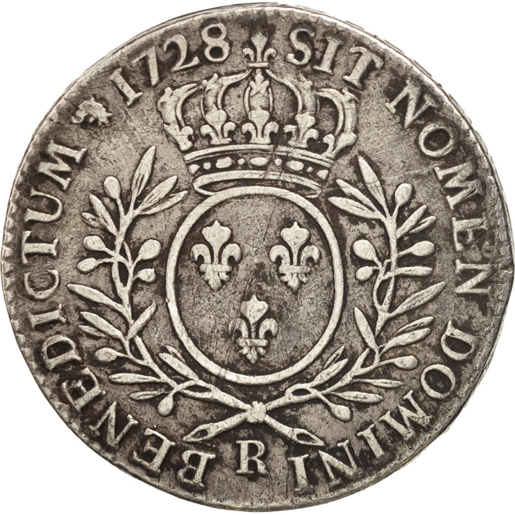 Moneta, Francja, Louis XV, 1/2 Écu aux branches d'olivier, 1/2 ECU, 44 Sols