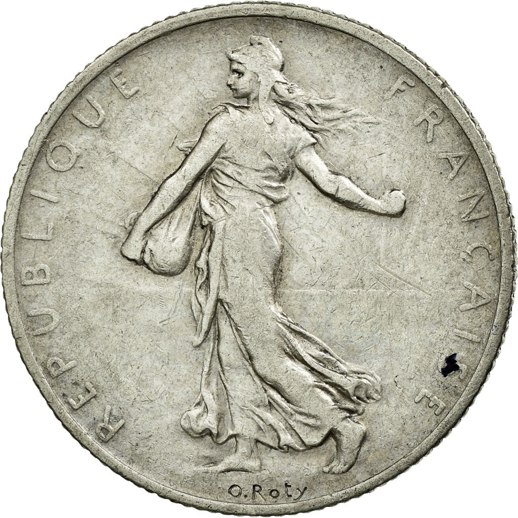 Coin, France, Semeuse, 2 Francs, 1909, EF(40-45), Silver, Gadoury:532
