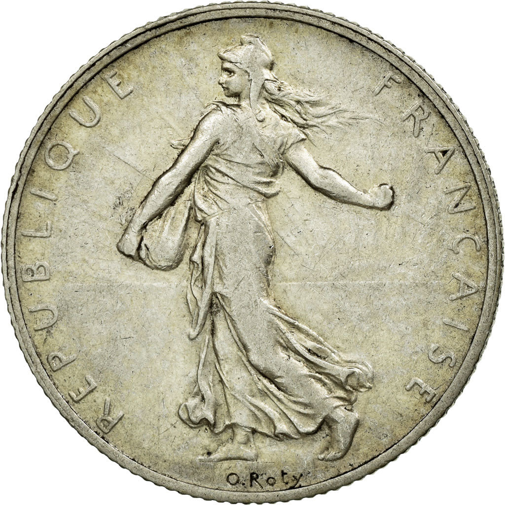 Coin, France, Semeuse, 2 Francs, 1912, AU(50-53), Silver, Gadoury:532