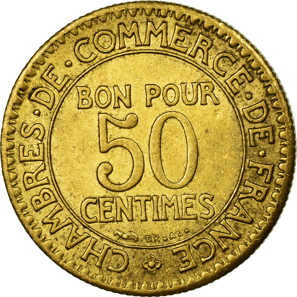 Monnaie, France, Chambre de commerce, 50 Centimes, 1921, SUP+, Aluminum-Bronze