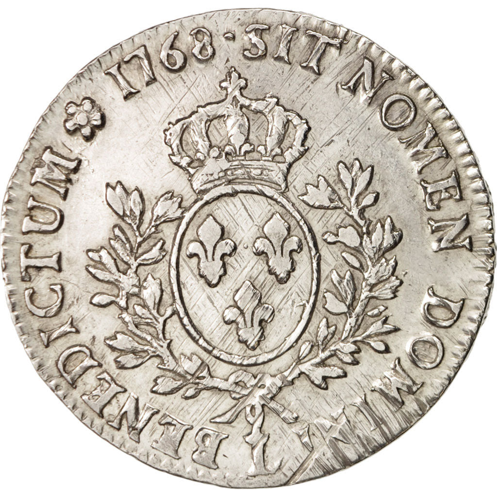 France, Louis XV, Écu au bandeau, 1768, Bayonne, Silver, VF(30-35), Gadoury:322