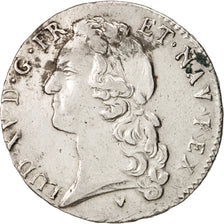 France, Louis XV, Ecu aux branches d'olivier, 1766, Aix, Argent, TTB