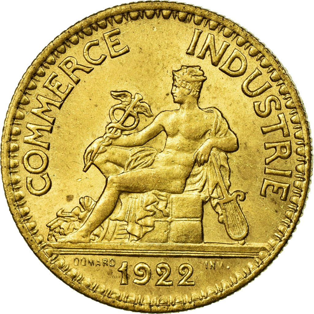 Coin, France, Chambre de commerce, 2 Francs, 1922, Paris, MS(60-62)
