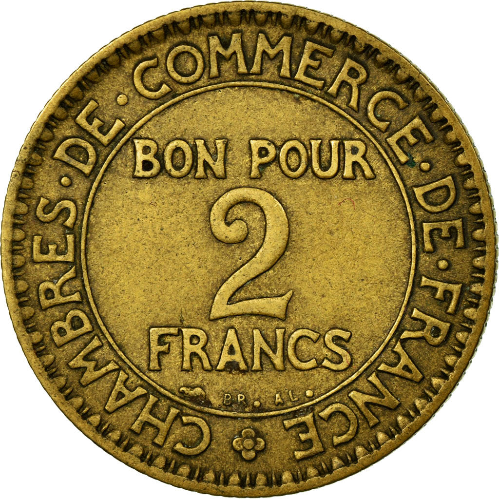 Coin, France, Chambre de commerce, 2 Francs, 1926, Paris, EF(40-45)