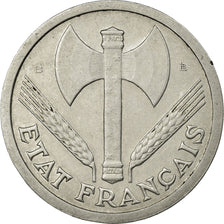 Coin, France, Bazor, 2 Francs, 1943, Beaumont le Roger, AU(50-53), Aluminum