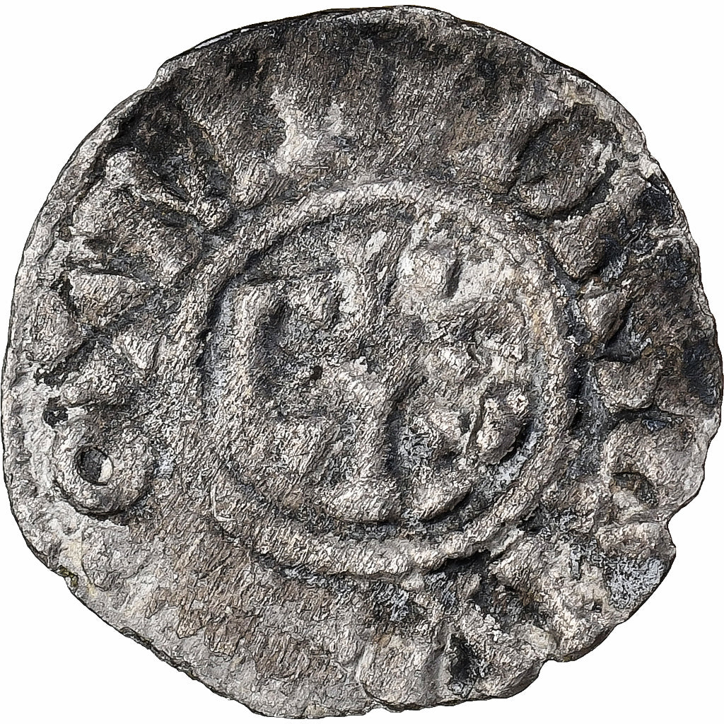France, Lotharius, Obol, 954-986, Meaux, Silver, VF(20-25), Depeyrot:601