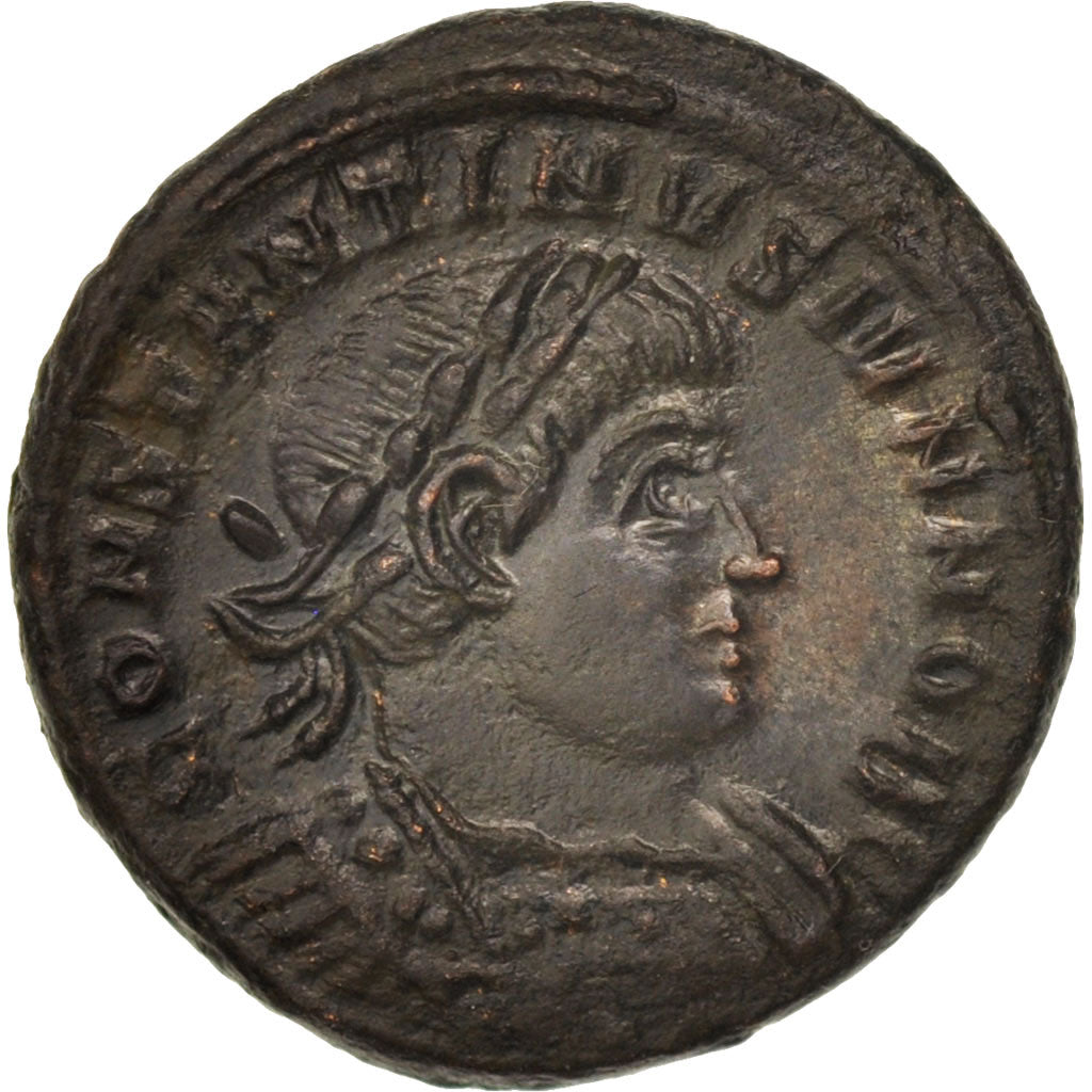 Moneta, Constantine II, Follis, Trier, SPL, Bronzo, RIC:539