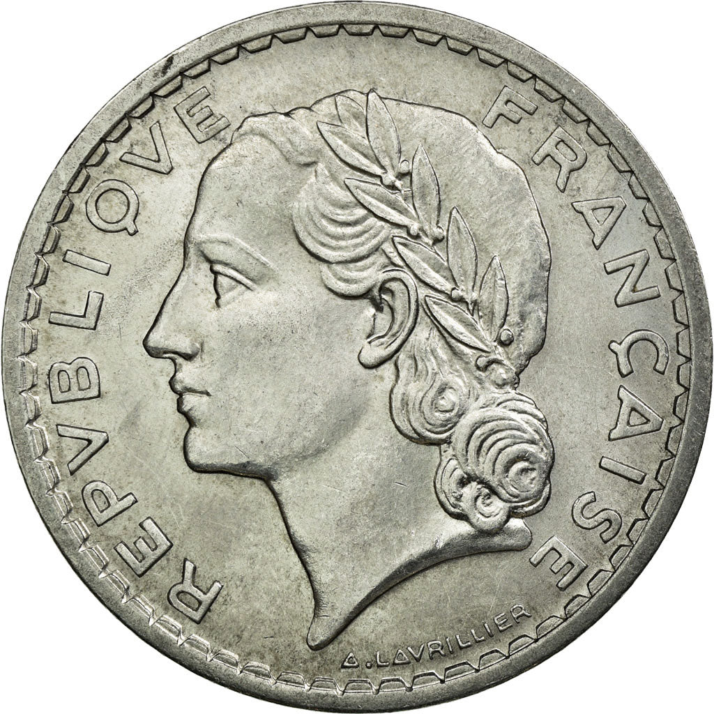 Coin, France, Lavrillier, 5 Francs, 1947, Beaumont le Roger, MS(60-62)