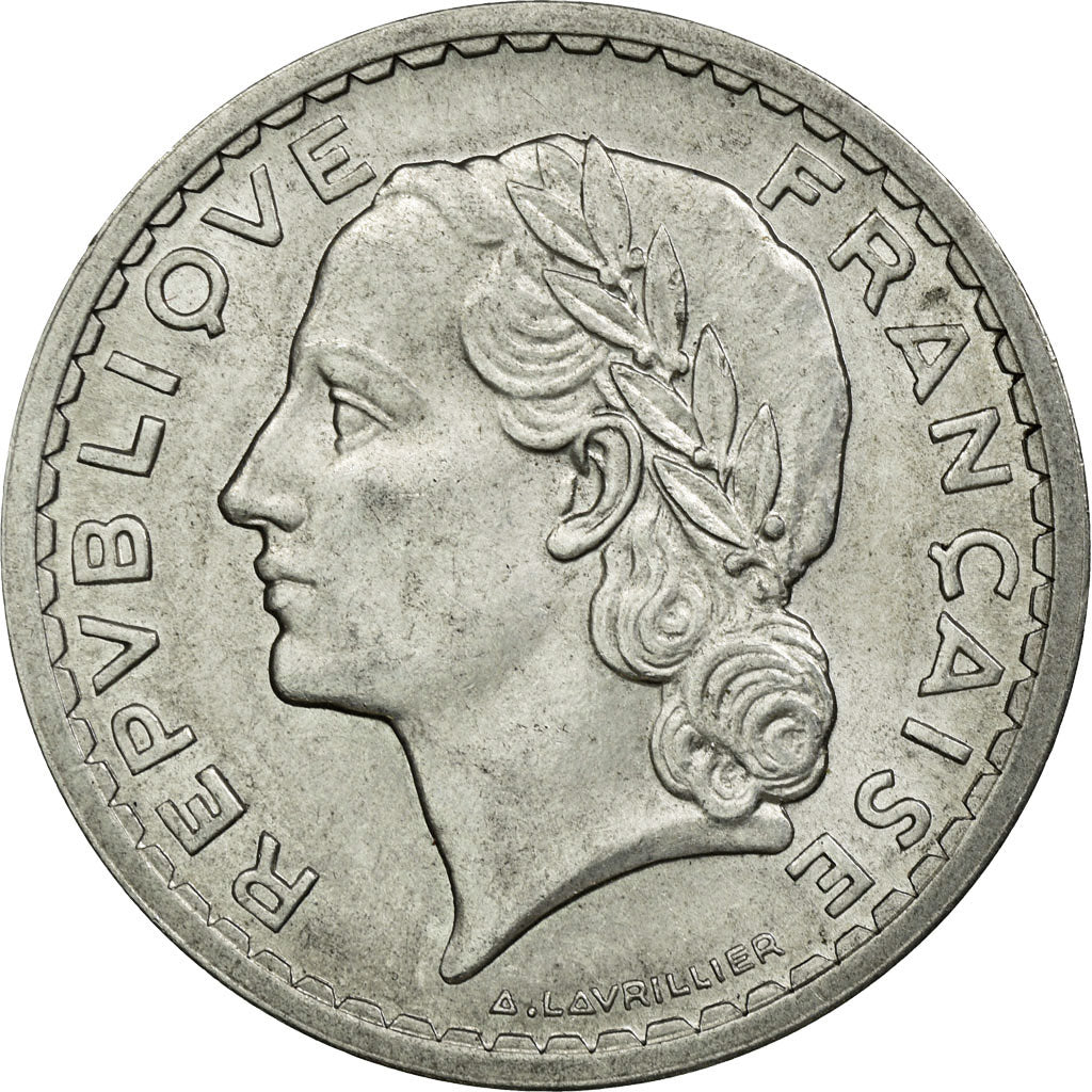 Coin, France, Lavrillier, 5 Francs, 1947, Beaumont le Roger, MS(60-62)