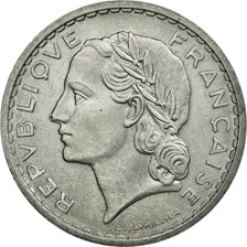 Monnaie, France, Lavrillier, 5 Francs, 1949, Beaumont le Roger, SUP+, Aluminium