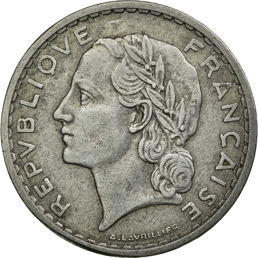 Monnaie, France, Lavrillier, 5 Francs, 1952, Paris, TTB, Aluminium, KM:888b.1