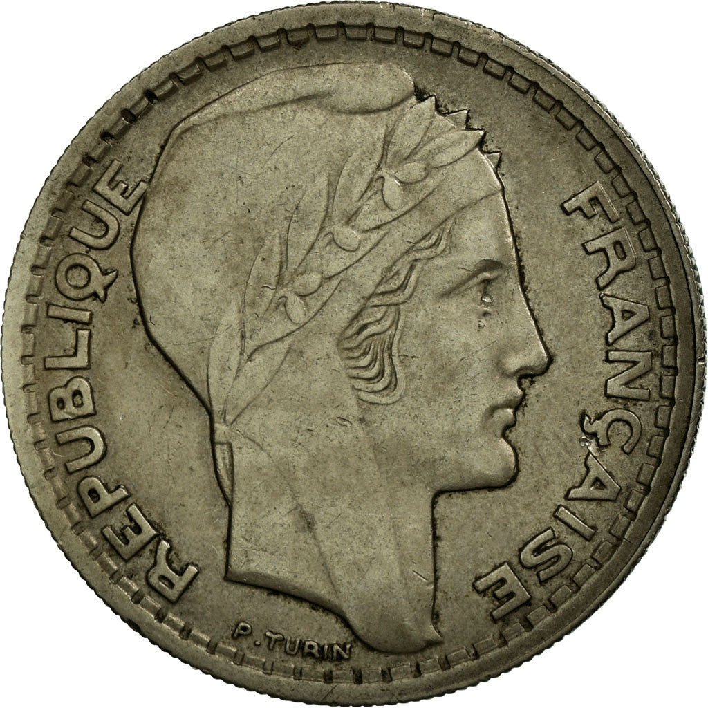 Moneta, Francja, Turin, 10 Francs, 1945, EF(40-45), Miedź-Nikiel, Gadoury:810a