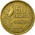 Coin, France, Guiraud, 50 Francs, 1958, Paris, EF(40-45), Aluminum-Bronze