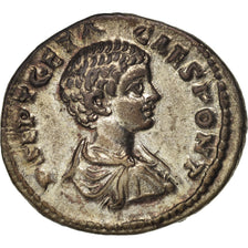 Moneta, Geta, Denarius, Rome, BB+, Argento, RIC:23