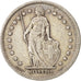 Coin, Switzerland, Franc, 1921, Bern, VF(30-35), Silver, KM:24