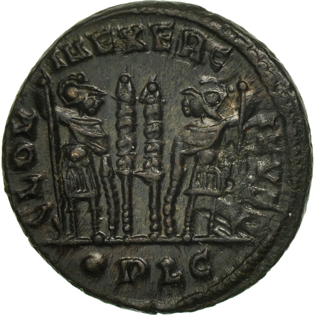 Moneda, Constantine II, Follis, Lyons, SC, Bronce, RIC:244