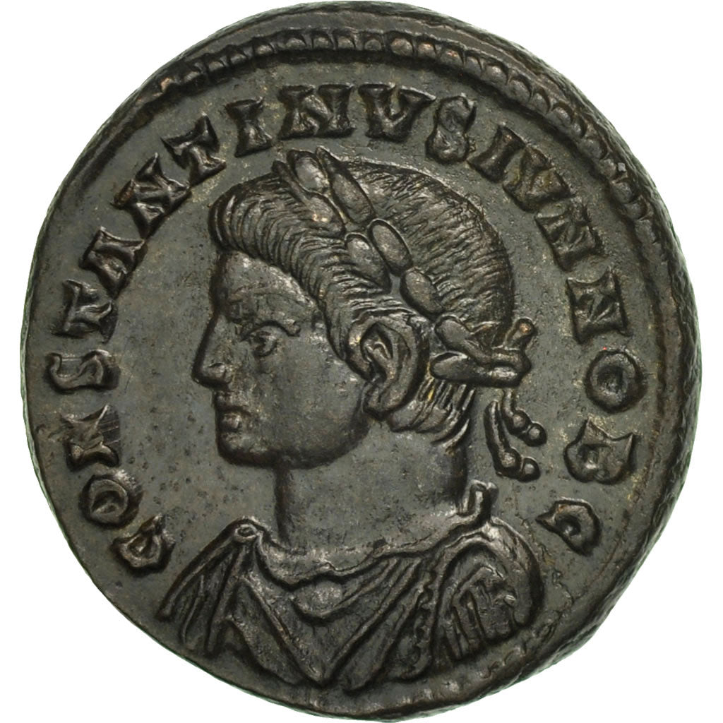 Münze, Constantine II, Follis, Lyons, UNZ, Bronze, RIC:216