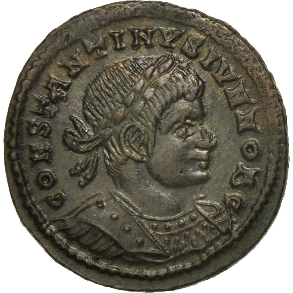 Moneda, Constantine II, Follis, Lyons, SC, Bronce, RIC:244