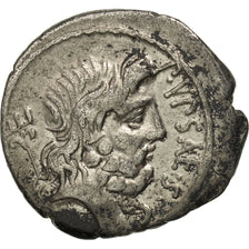 Plautia, Denarius, 60 BC, Rome, Prata, EF(40-45), Crawford:420/1a