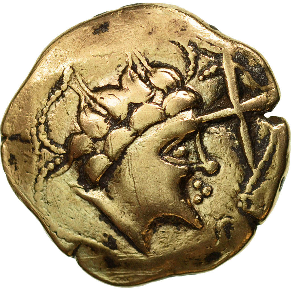 Namnetes, Statère à la croix, 2nd-1st century BC, Electrum, VF(30-35)