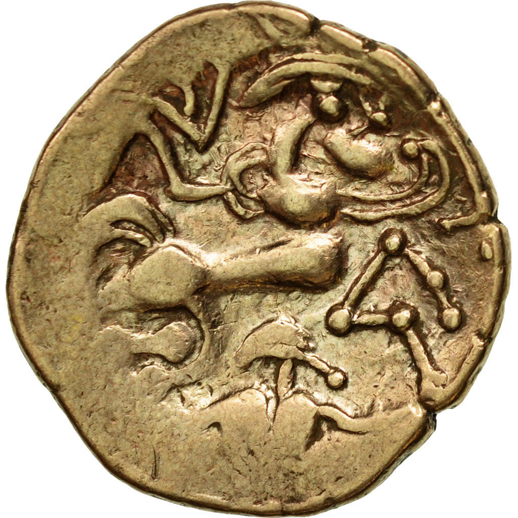Namnetes, Statère à la croix, 2nd-1st century BC, Elettro, MB+