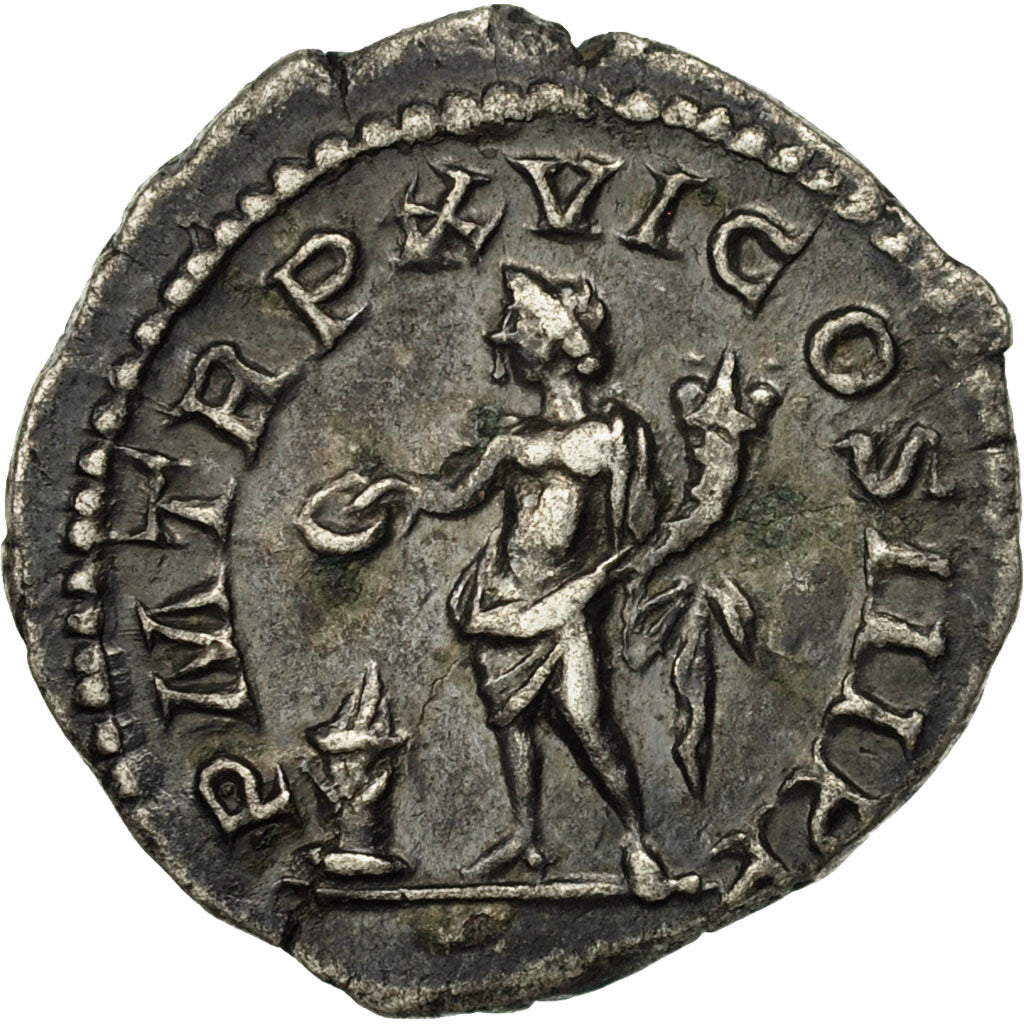 Septimius Severus, Denarius, 208, Rome, Argento, BB+, RIC:220