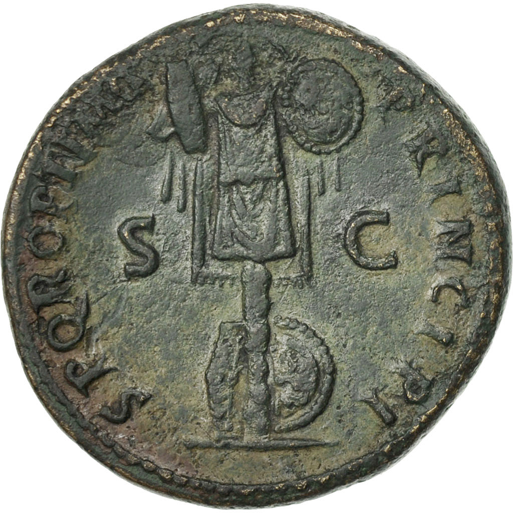 Trajan, Dupondius, 103-111, Rome, Bronze, VF(30-35), RIC:586