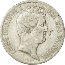 Moneta, Francia, Louis-Philippe, 5 Francs, 1831, Paris, MB+, Argento, KM:735.1