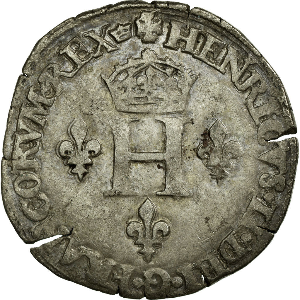 Coin, France, Gros de Nesle, 1550, Paris, VF(30-35), Silver, Ciani:1301