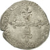 France, Henri IV, 1/4 Écu de Béarn, 1596, Morlaàs, Argent, TTB, Gadoury:603