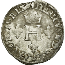 Monnaie, France, Demi Gros de Nesle, 1551, Paris, TB, Argent, Duplessy:995