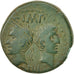 Augustus & Agrippa, As, 20-10 BC, Nemausus, Bronze, VF(30-35), RIC:157