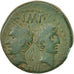Augustus & Agrippa, As, 20-10 BC, Nemausus, Bronze, TB+, RIC:157