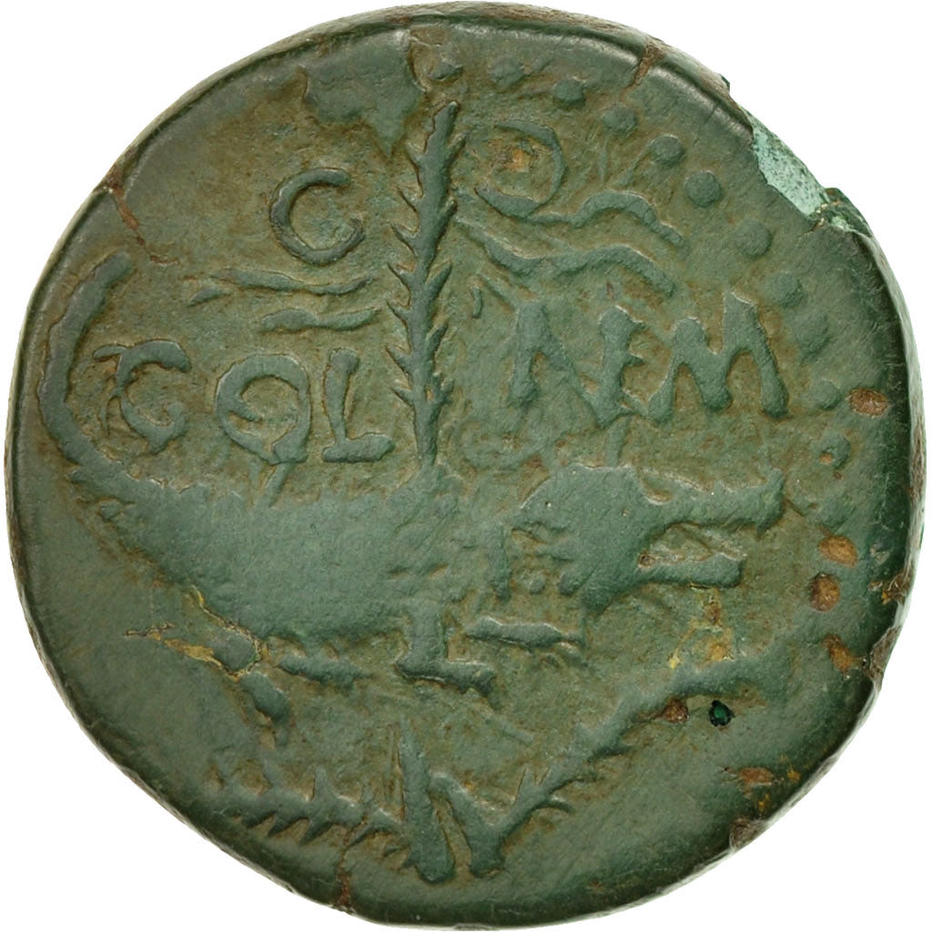 Augustus & Agrippa, As, 20-10 BC, Nemausus, Bronze, VF(30-35), RIC:157