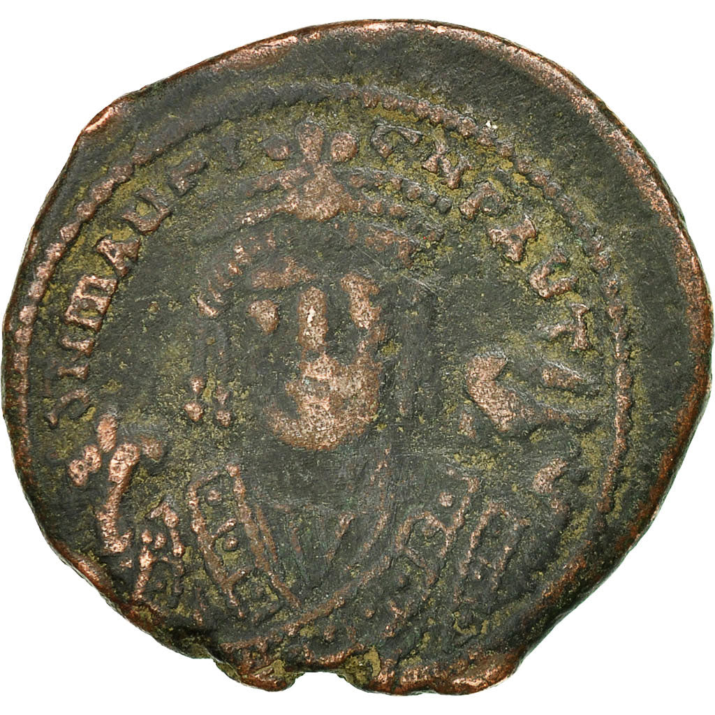 Maurice Tibère, Follis, 594-595, Antioche, Bronze, TB+, Sear:533