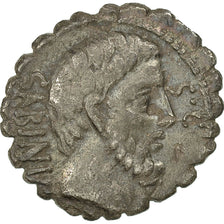 Vettia, Denarius Serratus, 70 BC, Rome, Zilver, FR+, Crawford:404/1