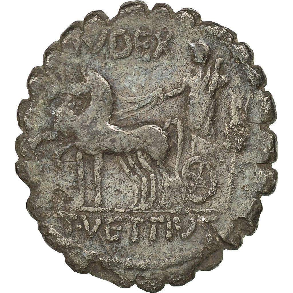 Vettia, Denarius Serratus, 70 BC, Rome, Silver, VF(30-35), Crawford:404/1