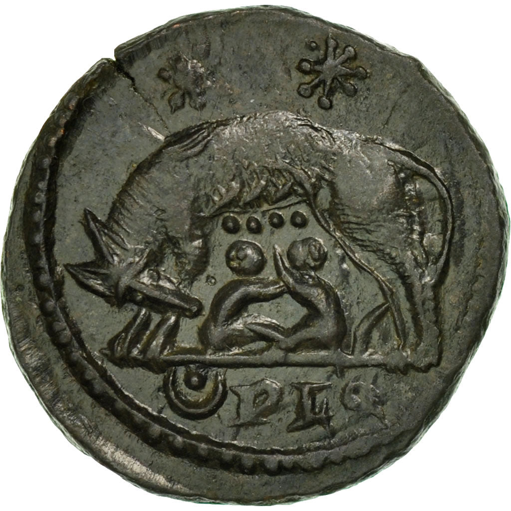 Coin, City Commemoratives, Follis, Lyons, MS(60-62), Bronze, RIC:257