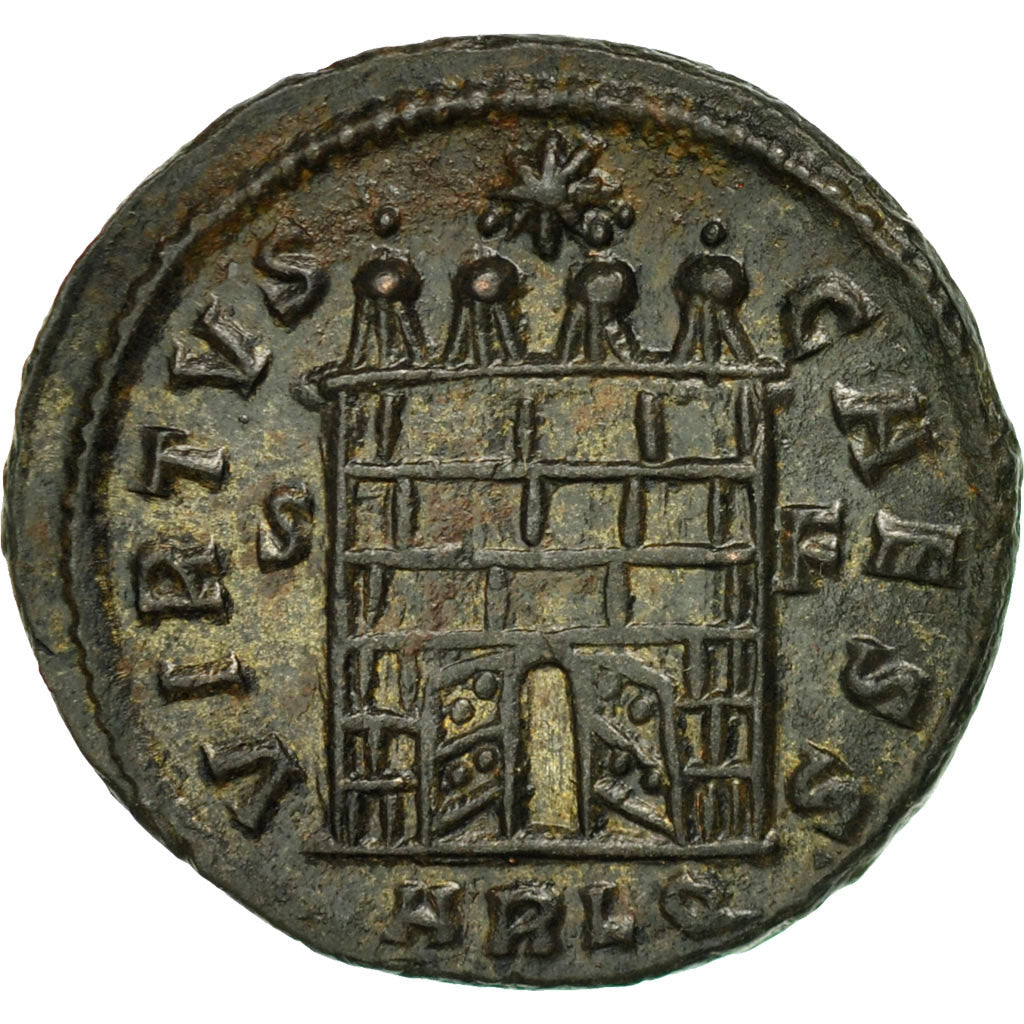 Constantius II, Follis, 327, Arles, Bronze, MS(60-62), RIC:316
