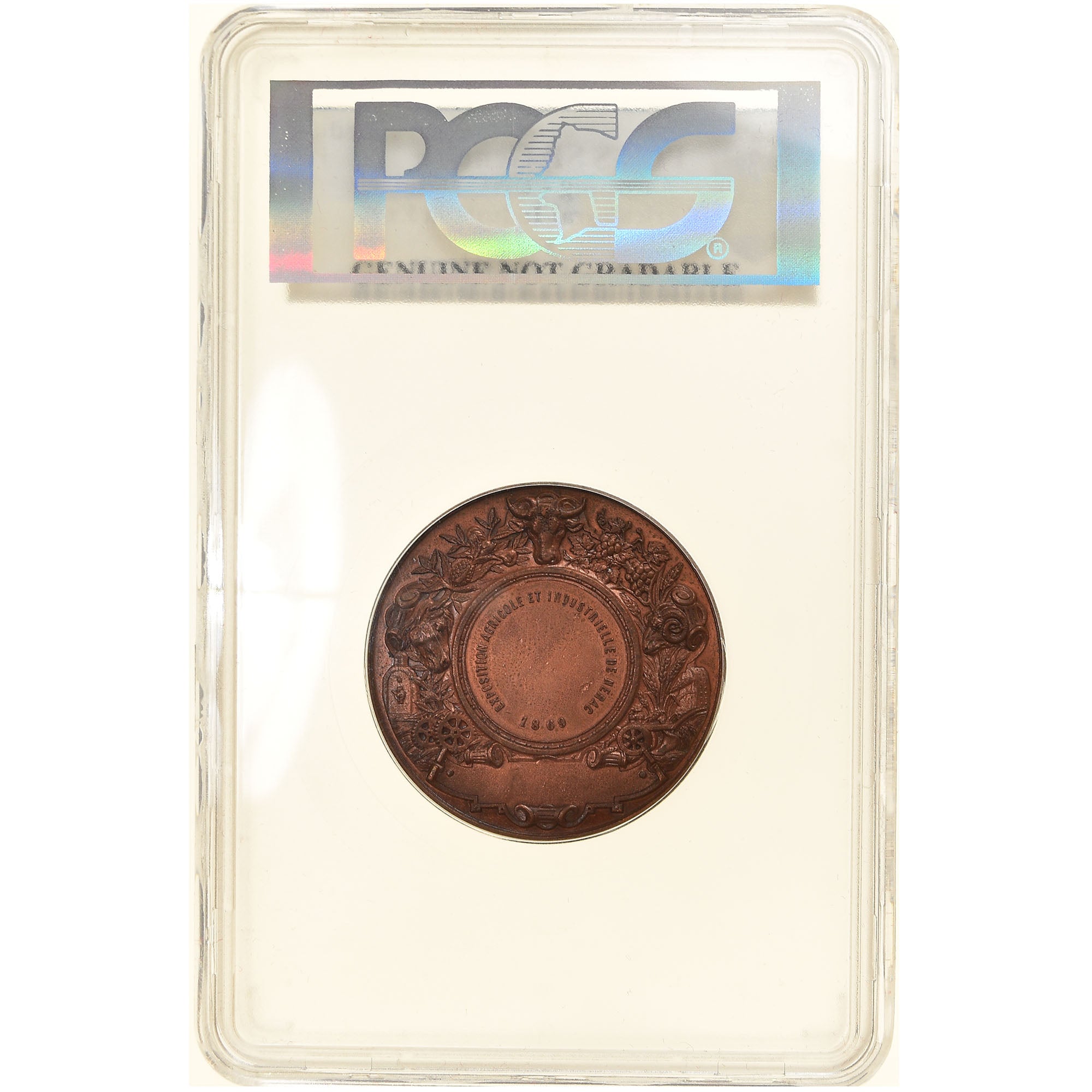 France, Medal, Second French Empire, Napoléon III, Exposition Agricole et