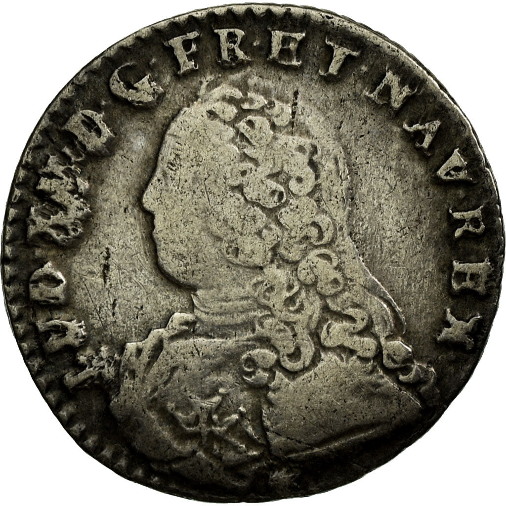 Moneta, Francja, Louis XV, 1/10 Écu aux branches d'olivier, 12 Sols, 1/10 ECU