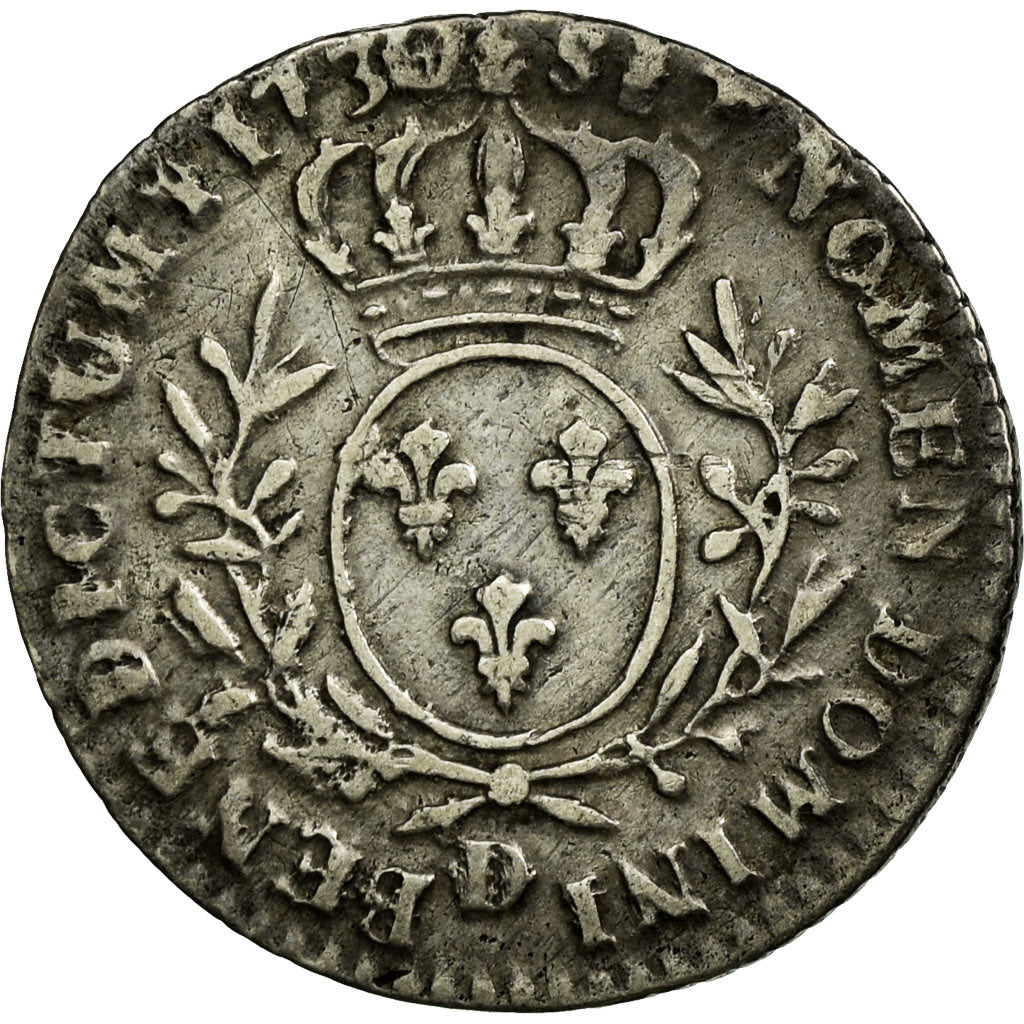 Moneta, Francja, Louis XV, 1/10 Écu aux branches d'olivier, 12 Sols, 1/10 ECU