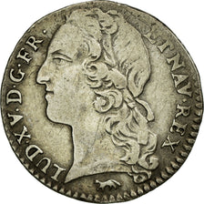 Munten, Frankrijk, Louis XV, 1/10 Écu au bandeau, 12 Sols, 1/10 ECU, 1750