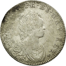 Coin, France, Louis XV, 1/4 Écu Vertugadin, 30 Sols, 1/4 ECU, 1716, Caen