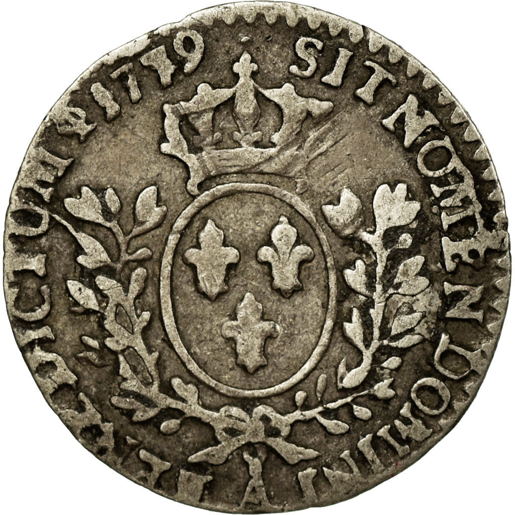 Coin, France, Louis XV, 1/20 Écu à la vieille tête (6 sols), 6 Sols, 1/20