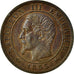 Moneta, Francja, Napoleon III, Napoléon III, Centime, 1855, Lyon, AU(50-53)