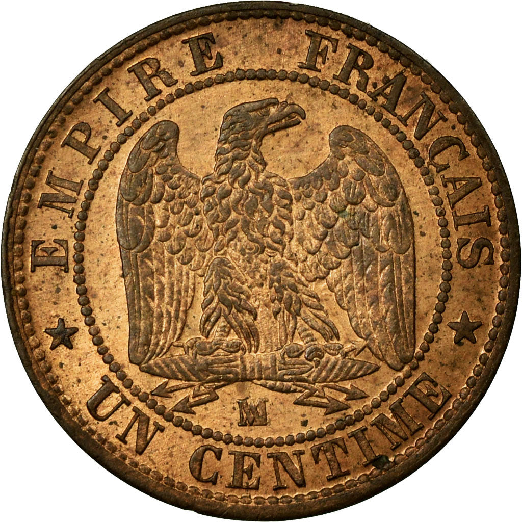 Munten, Frankrijk, Napoleon III, Napoléon III, Centime, 1855, Marseille, PR